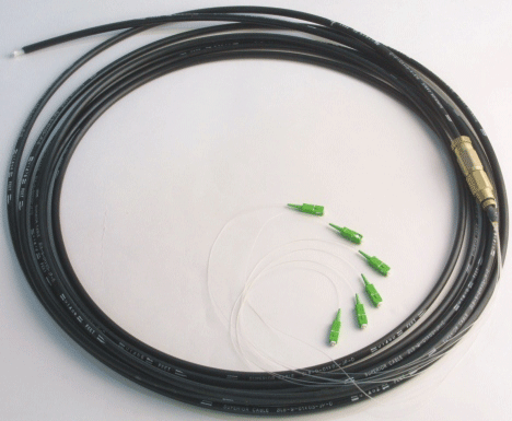 Single Mode SC/APC 6-Fiber Service Cable with 900mic Protective Jackets